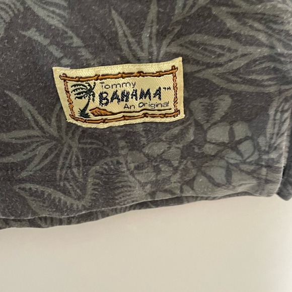 Tommy Bahama Dark Gray Tropical Polo Shirt Size L - Picture 3 of 4
